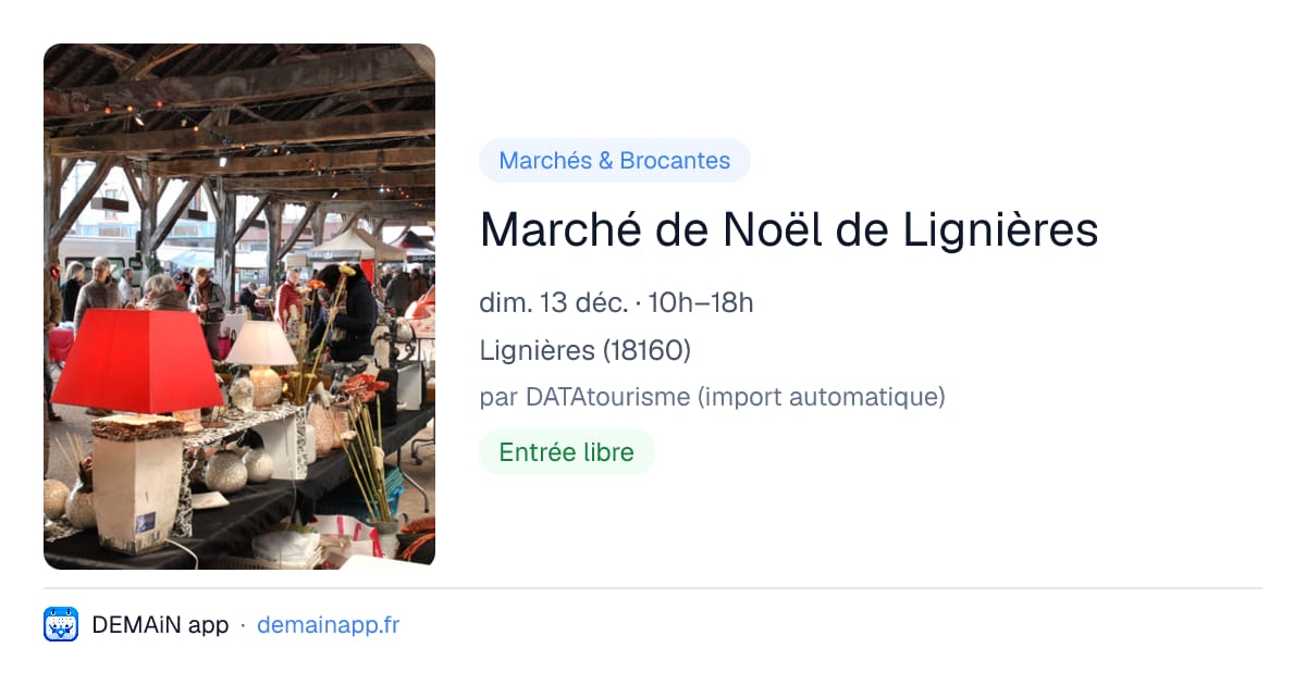 Marché de Noël de Lignières — Lignières