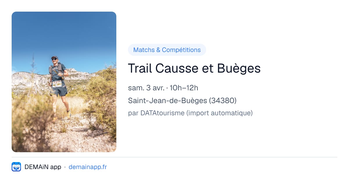 Trail Causse et Buèges — Saint-Jean-de-Buèges