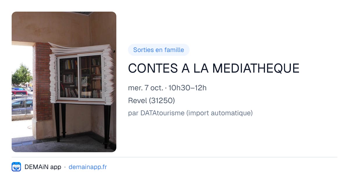 CONTES A LA MEDIATHEQUE — Revel