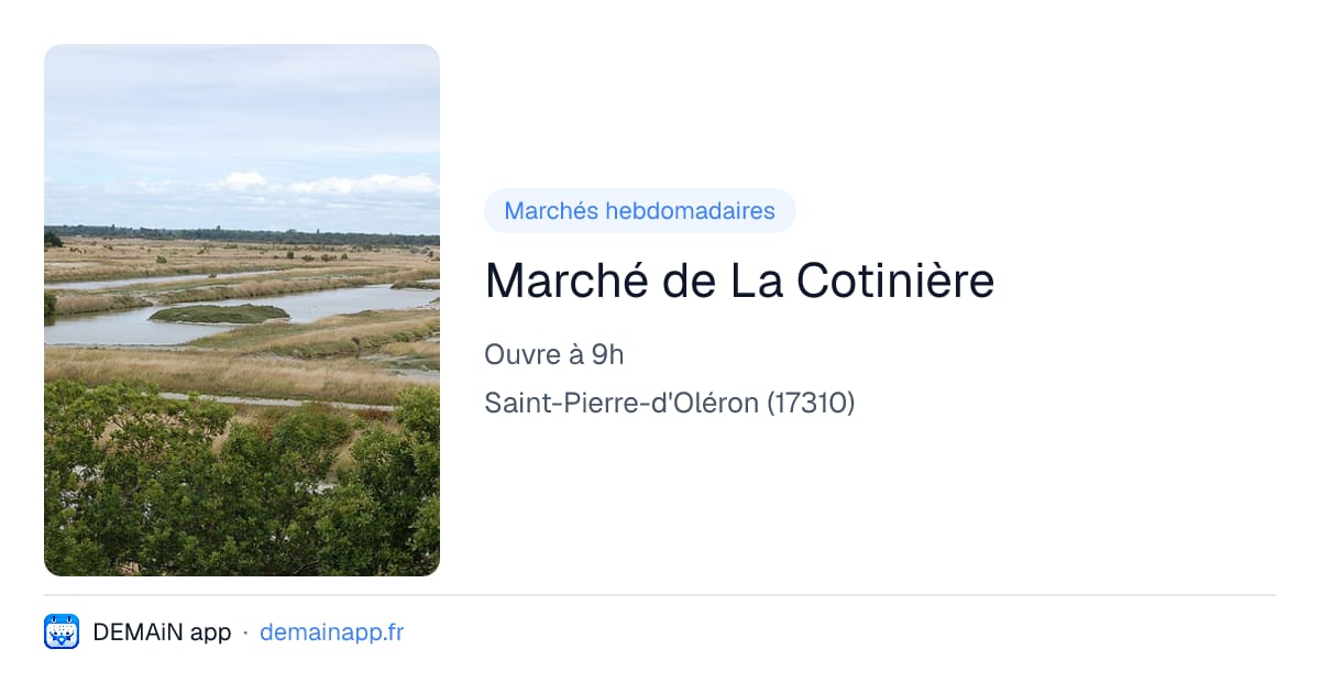 Marché de La Cotinière — Saint-Pierre-d'Oléron