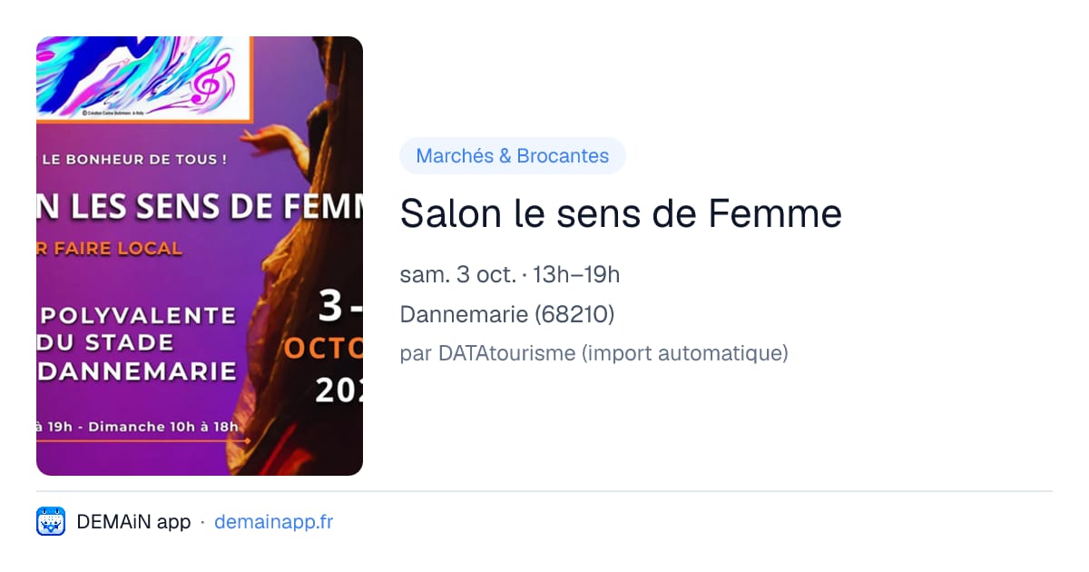 Salon le sens de Femme — Dannemarie