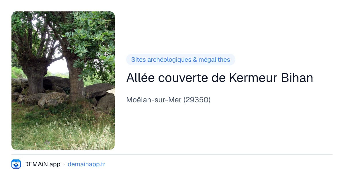 Allée couverte de Kermeur Bihan — Moëlan-sur-Mer