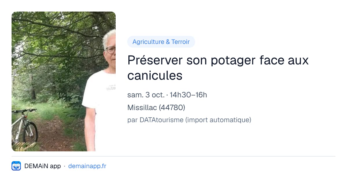 Préserver son potager face aux canicules — Missillac