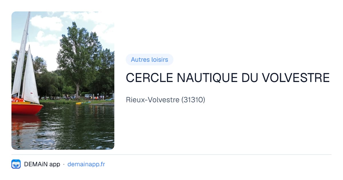 CERCLE NAUTIQUE DU VOLVESTRE — Rieux-Volvestre