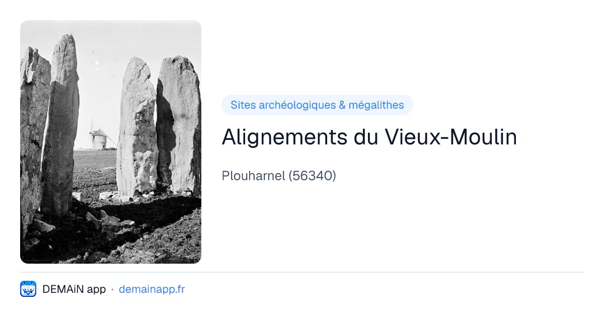 Alignements du Vieux-Moulin — Plouharnel