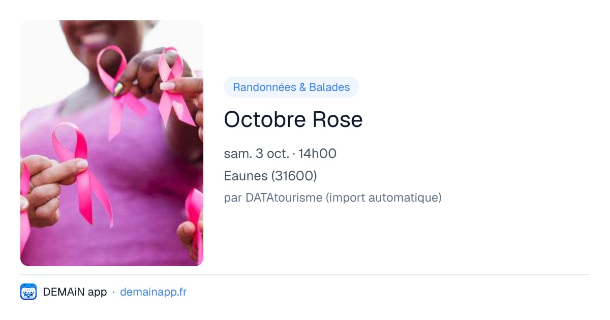 Octobre Rose — Eaunes