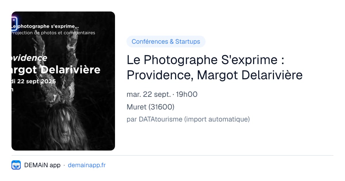 Le Photographe S'exprime : Providence, Margot Delarivière — Muret