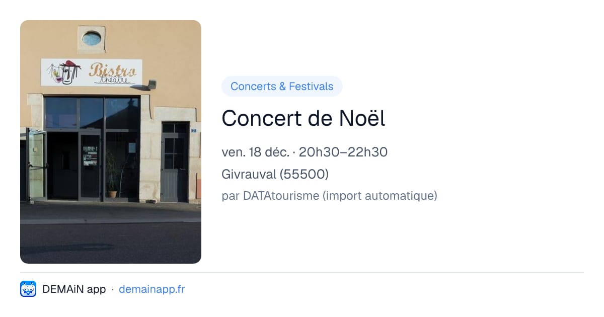 Concert de Noël — Givrauval
