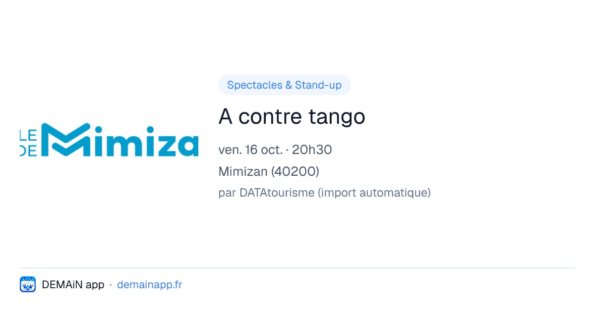 A contre tango — Mimizan