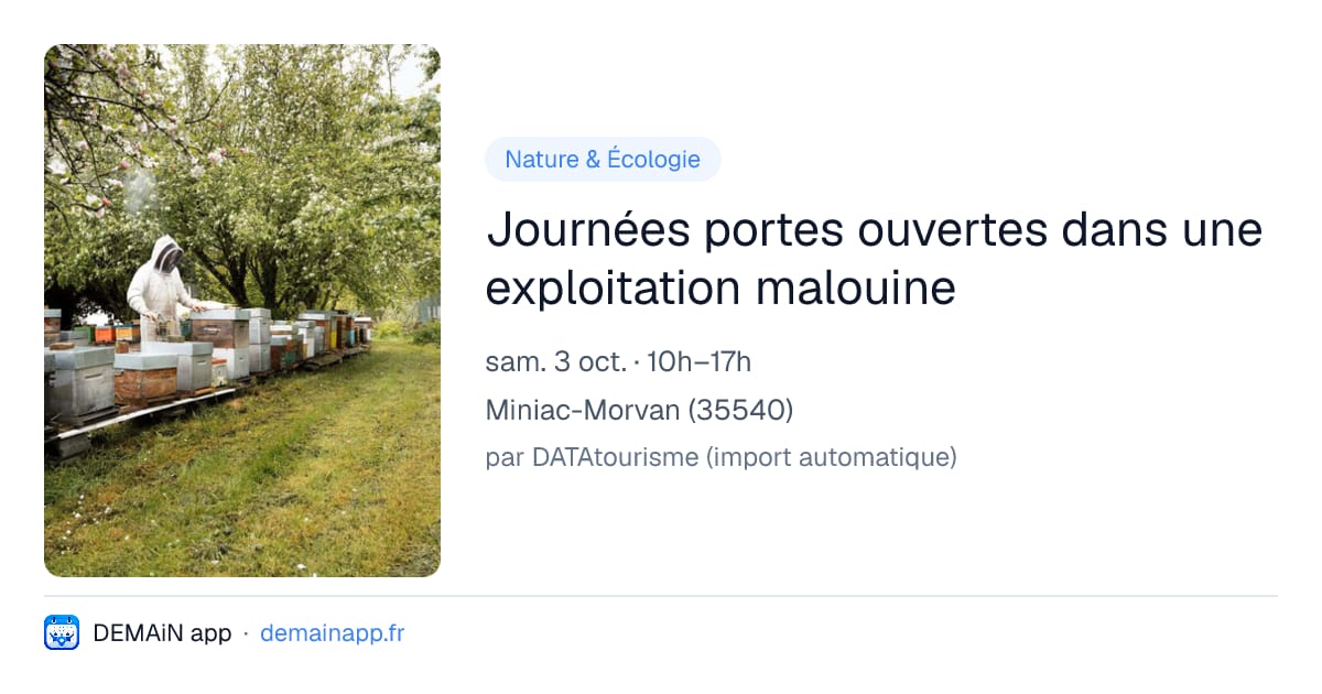 Journées portes ouvertes dans une exploitation malouine — Miniac-Morvan