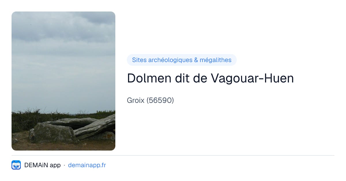 Dolmen dit de Vagouar-Huen — Groix