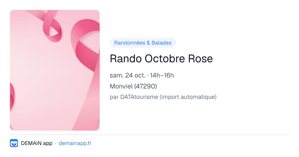 Rando Octobre Rose — Monviel