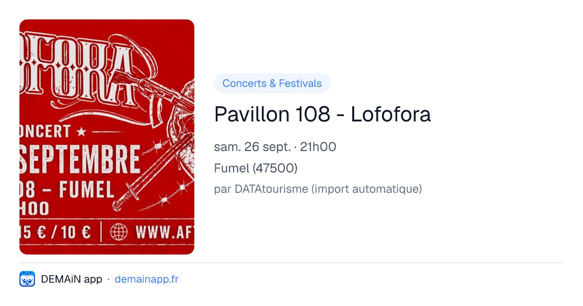 Pavillon 108 - Lofofora — Fumel