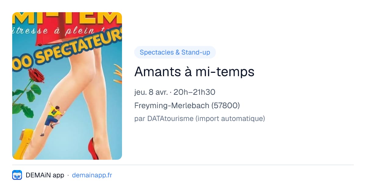 Amants à mi-temps — Freyming-Merlebach