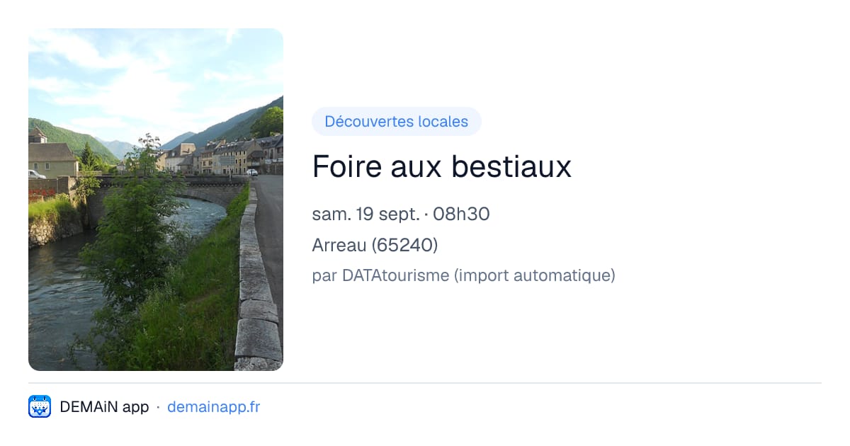 Foire aux bestiaux — Arreau