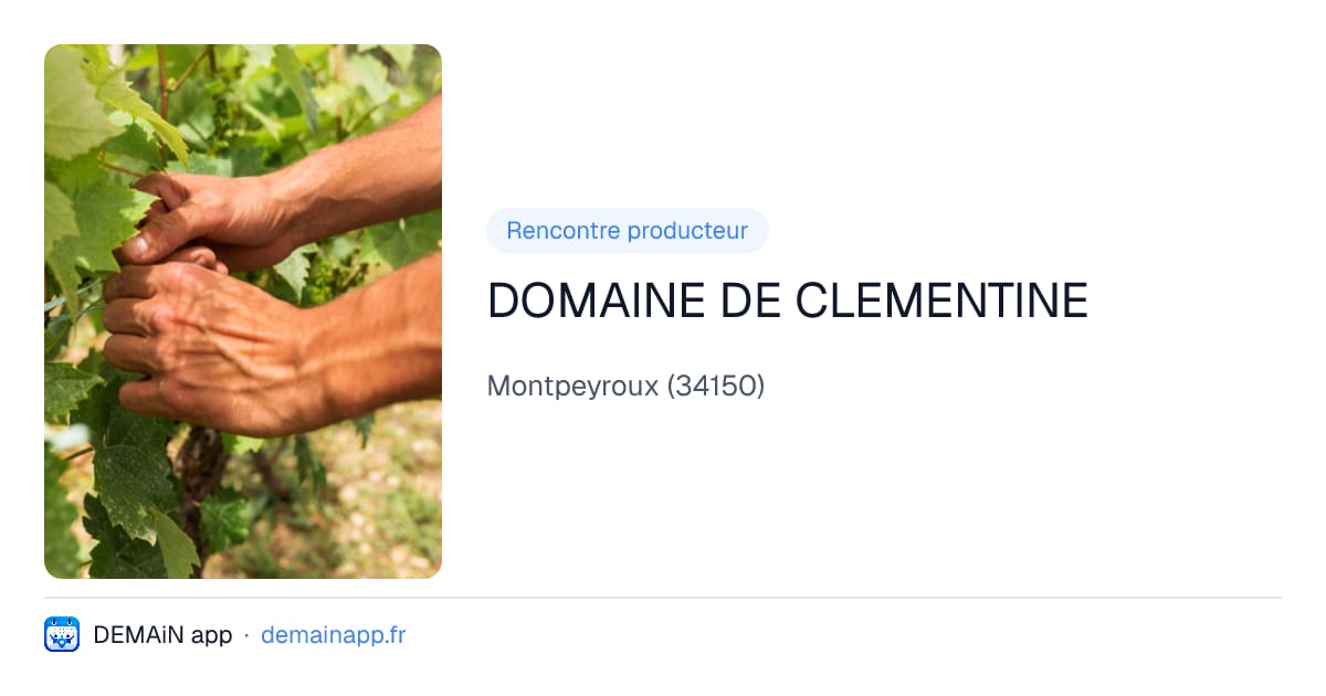 DOMAINE DE CLEMENTINE — Montpeyroux