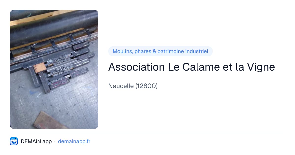 Association Le Calame et la Vigne — Naucelle