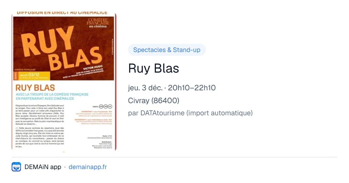 Ruy Blas — Civray
