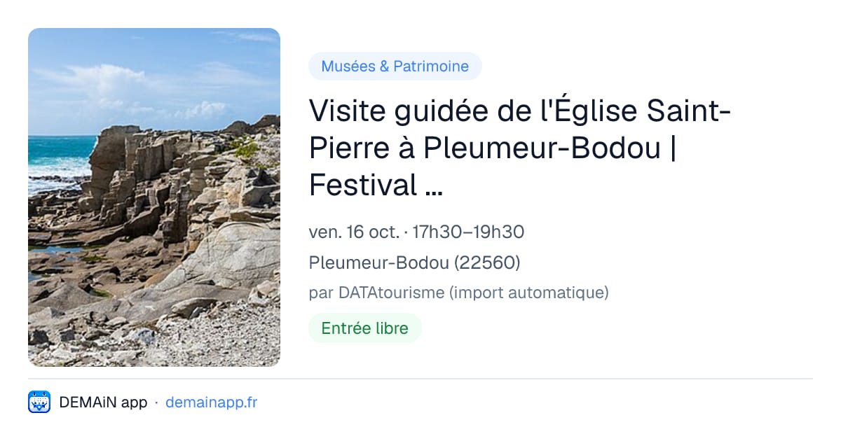 Visite guidée de l'Église Saint-Pierre à Pleumeur-Bodou | Festival de Lanvellec et du Trégor — Pleumeur-Bodou