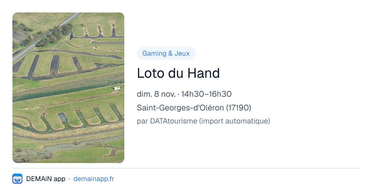 Loto du Hand — Saint-Georges-d'Oléron
