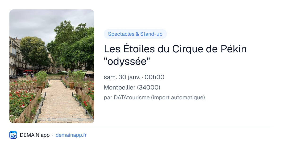 Les Étoiles du Cirque de Pékin "odyssée" — Montpellier