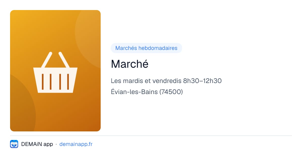 Marché — Évian-les-Bains