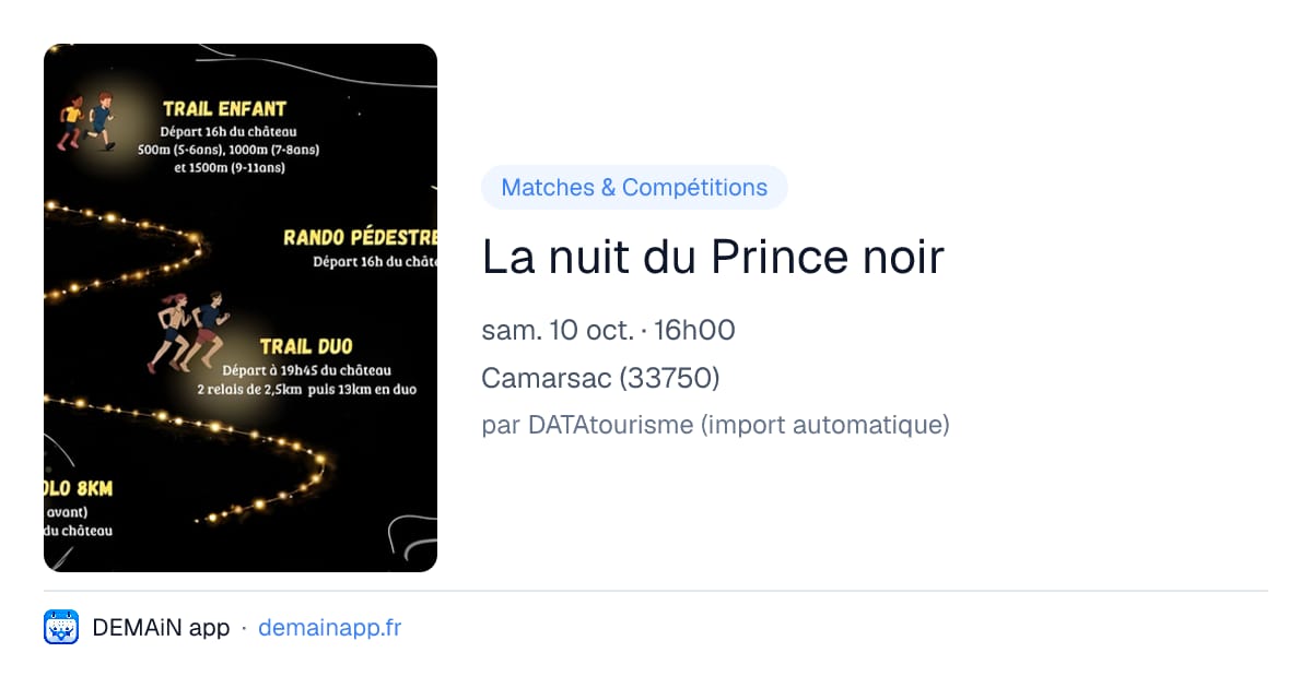 La nuit du Prince noir — Camarsac