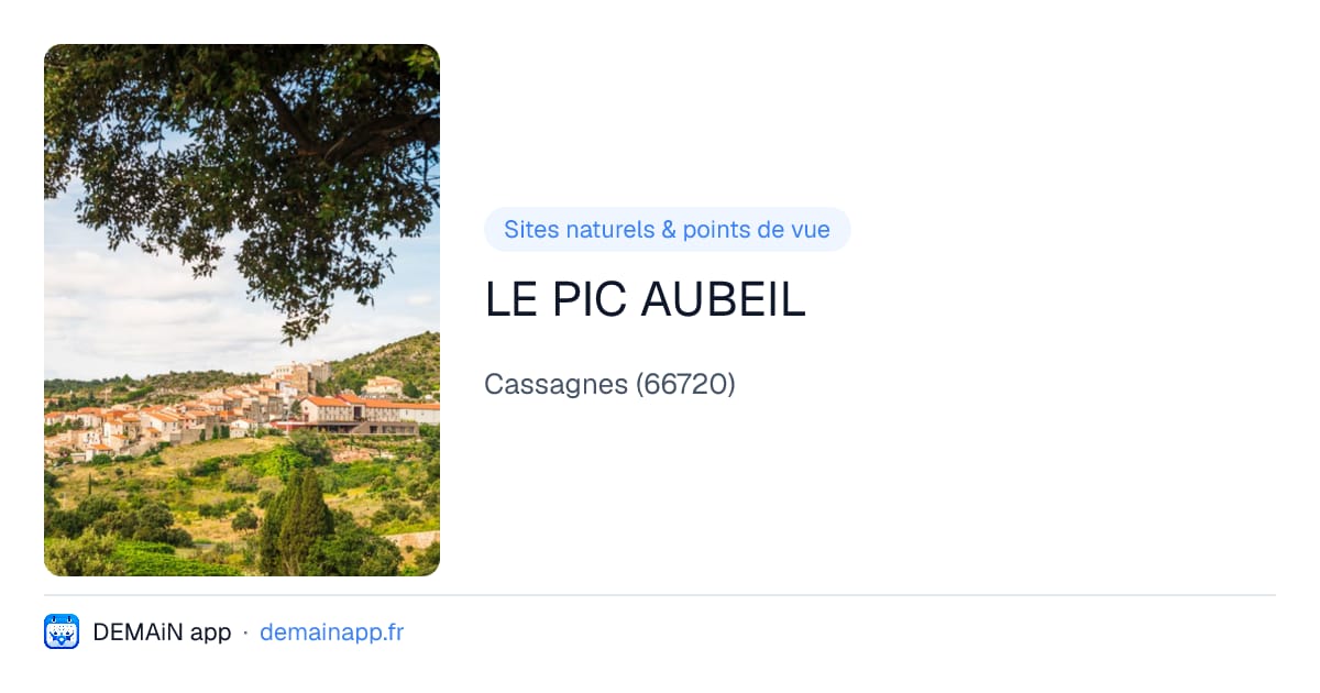LE PIC AUBEIL — Cassagnes