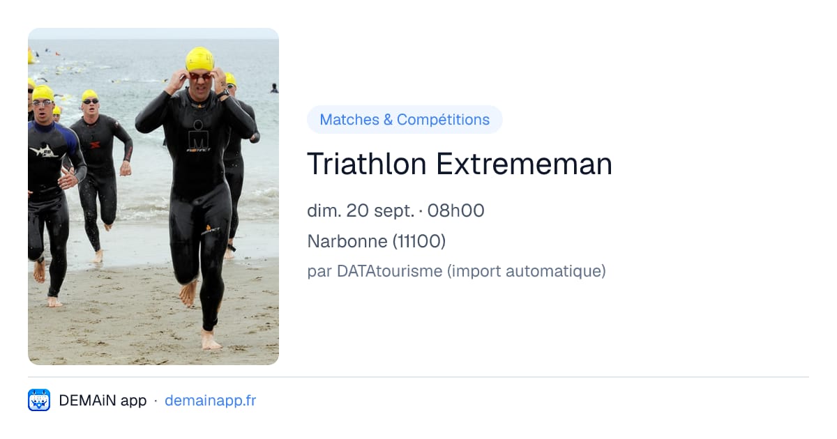 Triathlon Extrememan — Narbonne