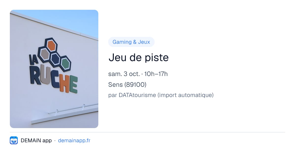 Jeu de piste — Sens