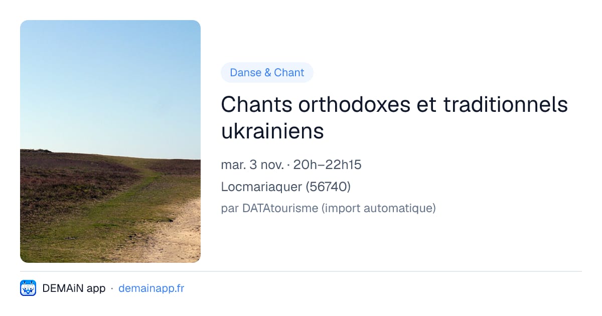Chants orthodoxes et traditionnels ukrainiens — Locmariaquer
