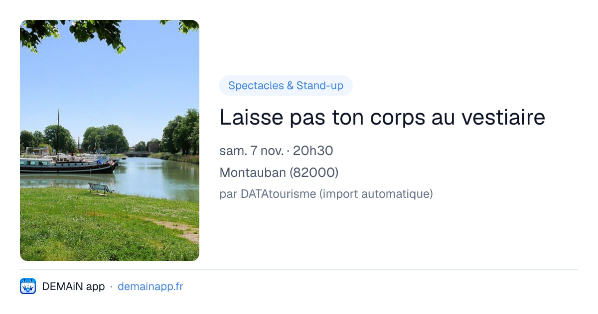 Laisse pas ton corps au vestiaire — Montauban