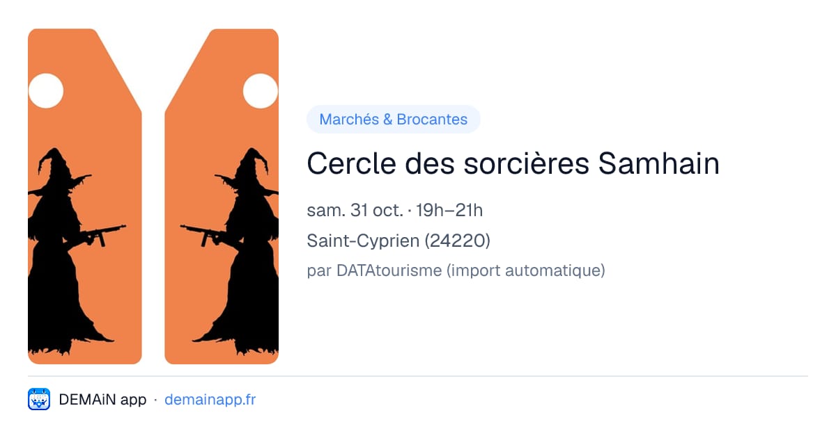 Cercle des sorcières Samhain — Saint-Cyprien