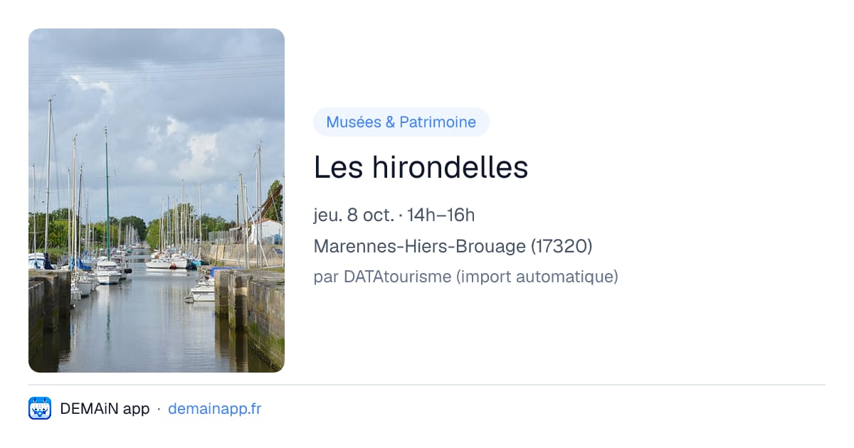 Les hirondelles — Marennes-Hiers-Brouage