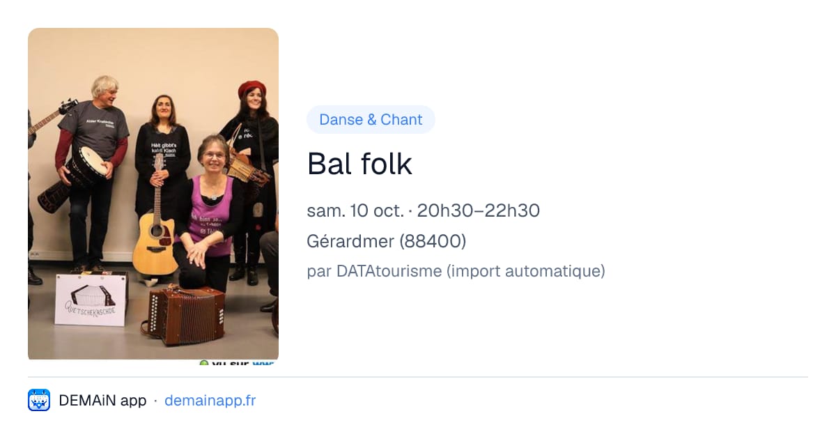 Bal folk — Gérardmer