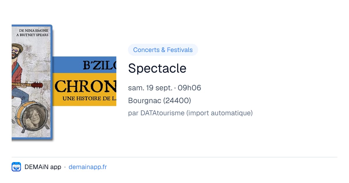 Spectacle — Bourgnac