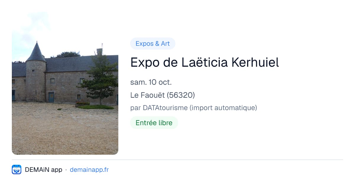 Expo de Laëticia Kerhuiel — Le Faouët