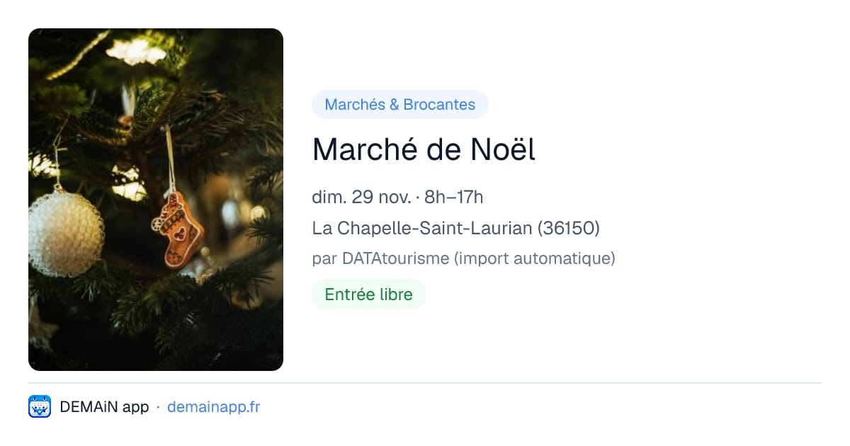 Marché de Noël — La Chapelle-Saint-Laurian