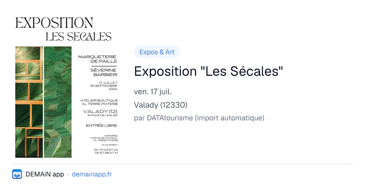 Exposition "Les Sécales" — Valady