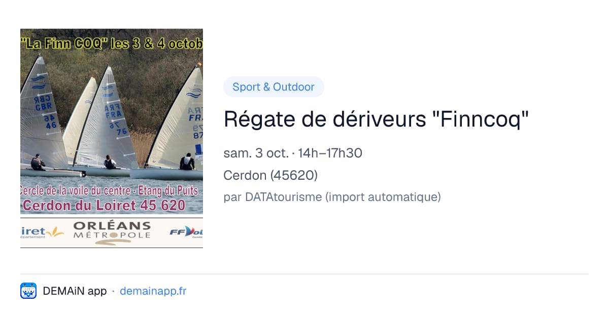 Régate de dériveurs "Finncoq" — Cerdon