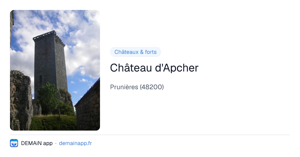 Château d'Apcher — Prunières
