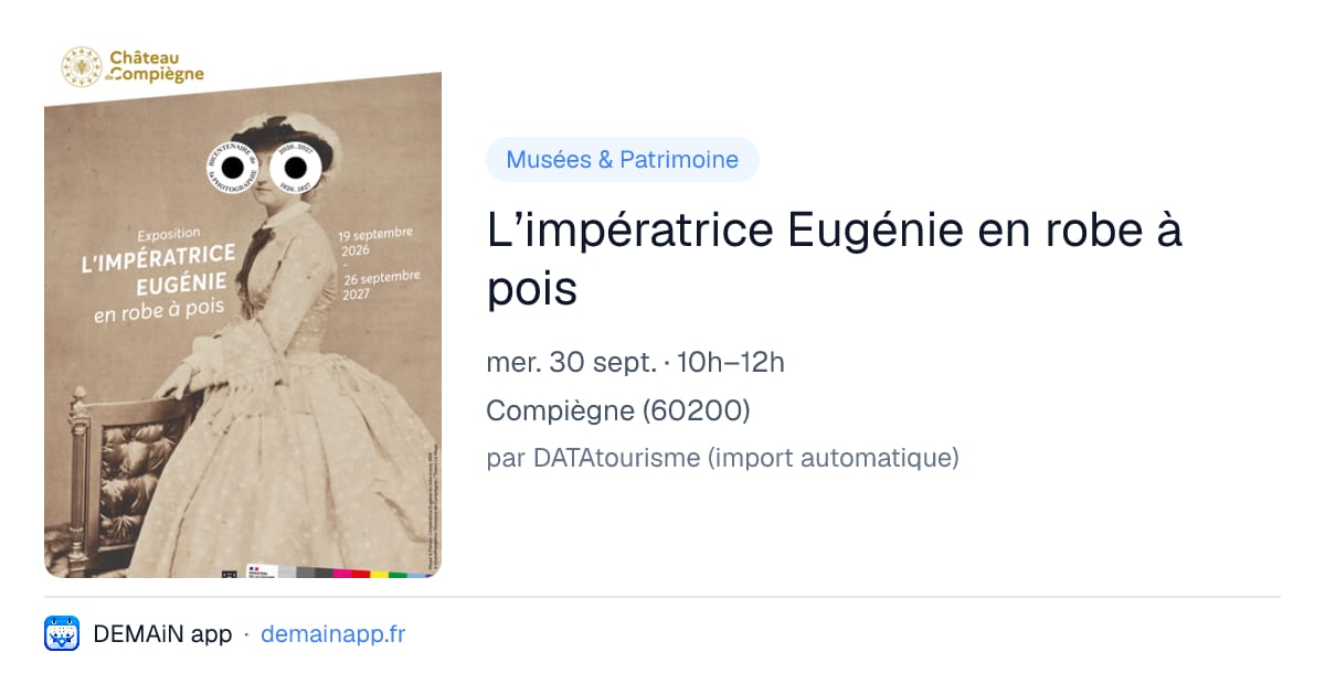 L’impératrice Eugénie en robe à pois — Compiègne