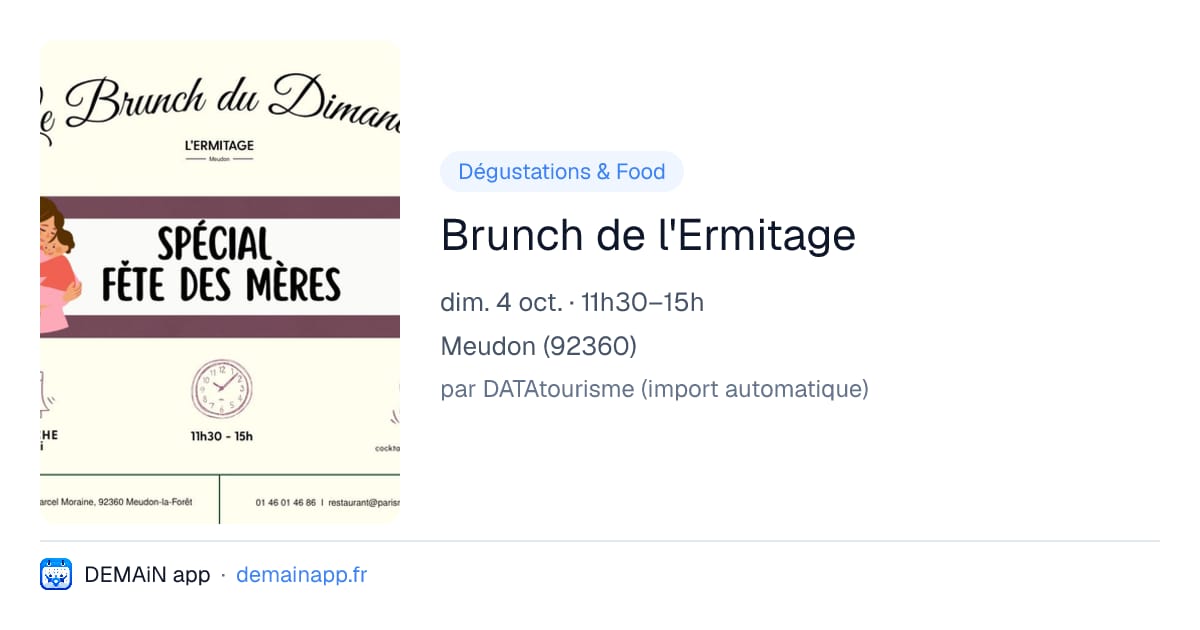 Brunch de l'Ermitage — Meudon