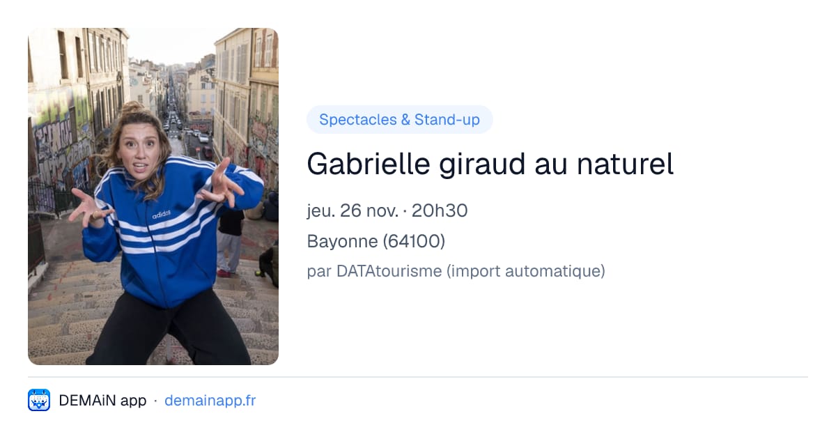 Gabrielle giraud au naturel — Bayonne