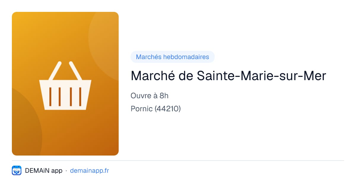 Marché de Sainte-Marie-sur-Mer — Pornic