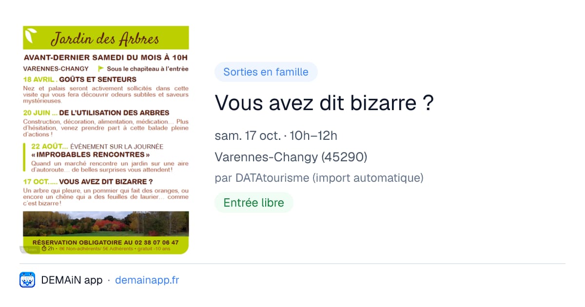 Vous avez dit bizarre ? — Varennes-Changy