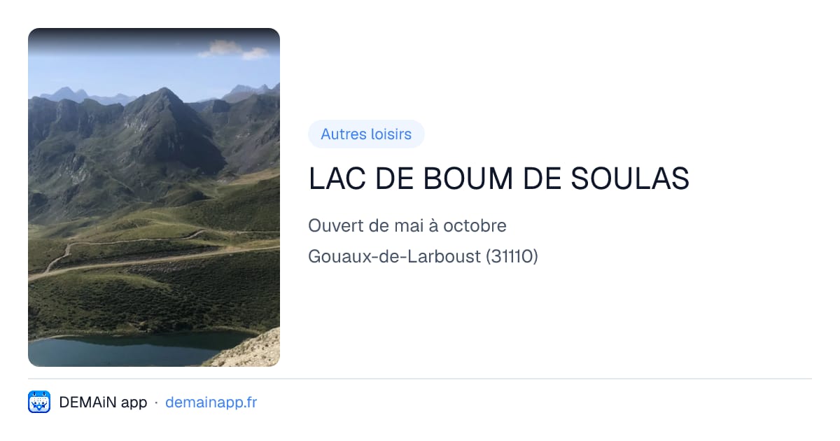 LAC DE BOUM DE SOULAS — Gouaux-de-Larboust