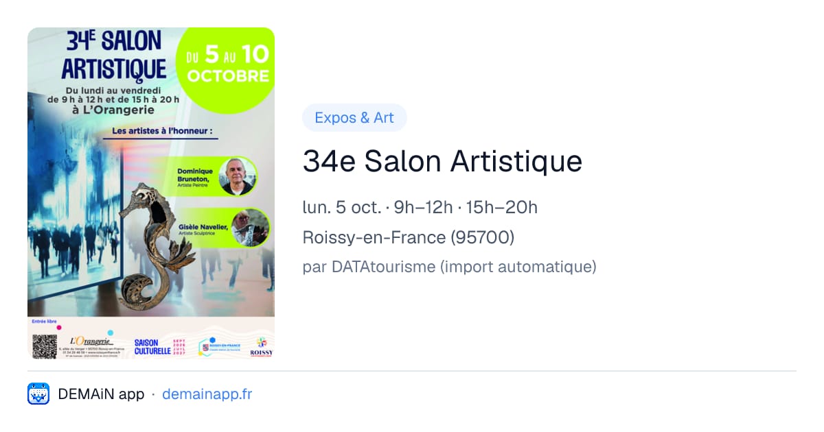 34e Salon Artistique — Roissy-en-France