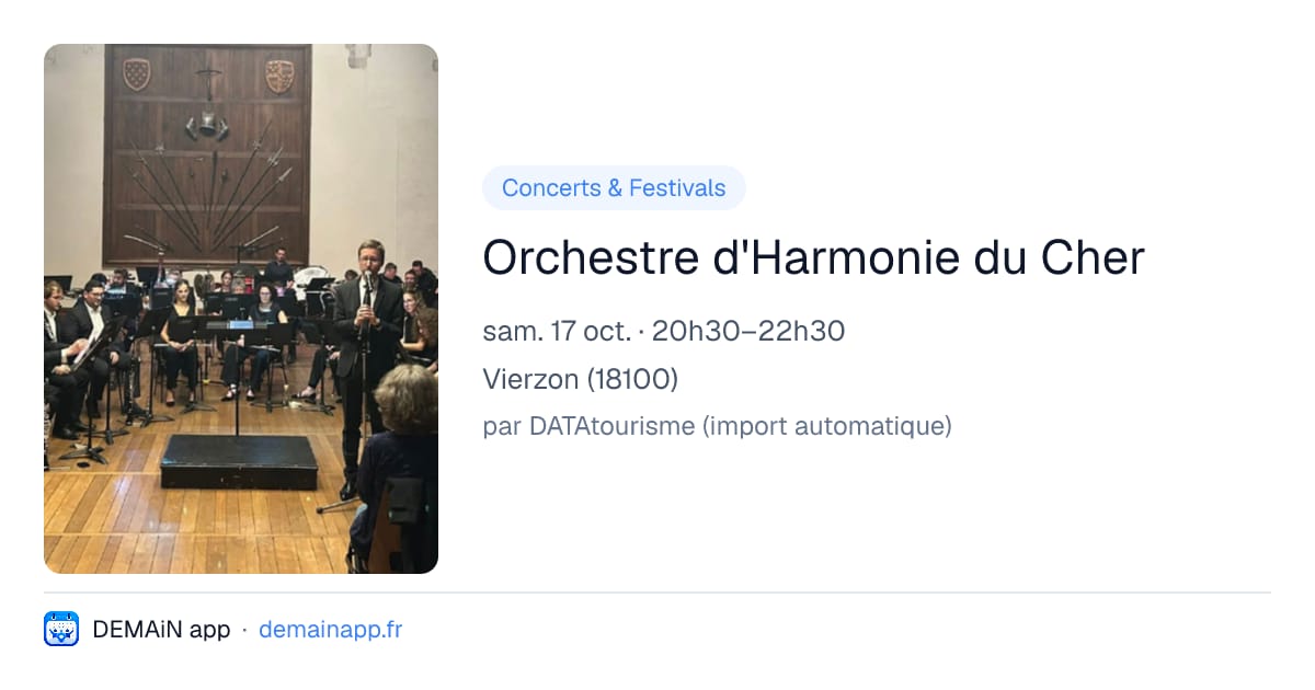 Orchestre d'Harmonie du Cher — Vierzon