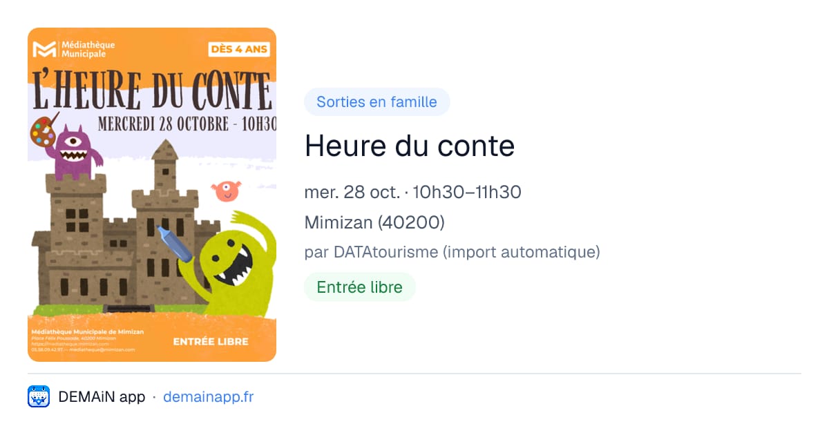 Heure du conte — Mimizan
